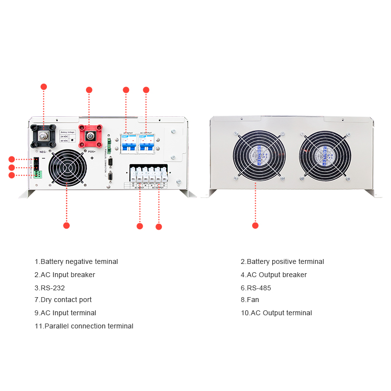 110V/220V 48V Solar Converter  - Split Phase Inverter 10Kw 110V 220V review and price